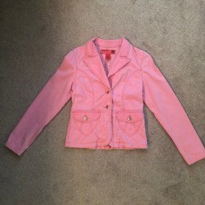 Mossimo Mossissue Ladies Pink Denim Jacket